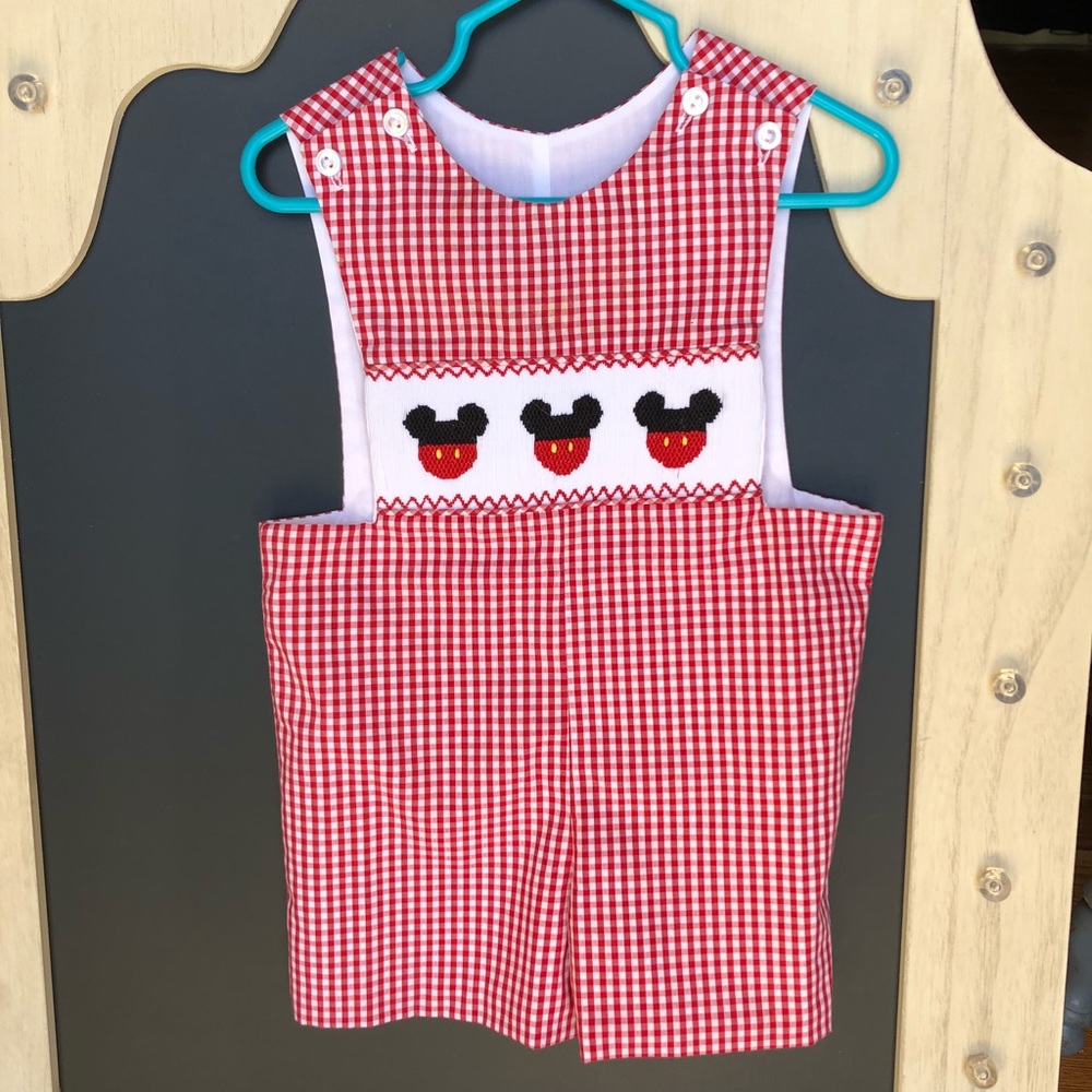 Mickey Mouse smocked outfit